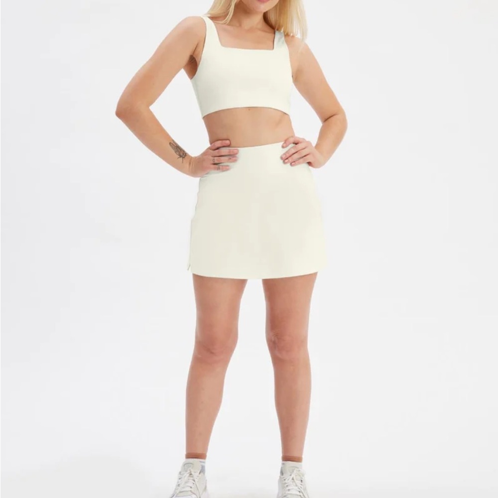 Girlfriend Collective Ivory Skort